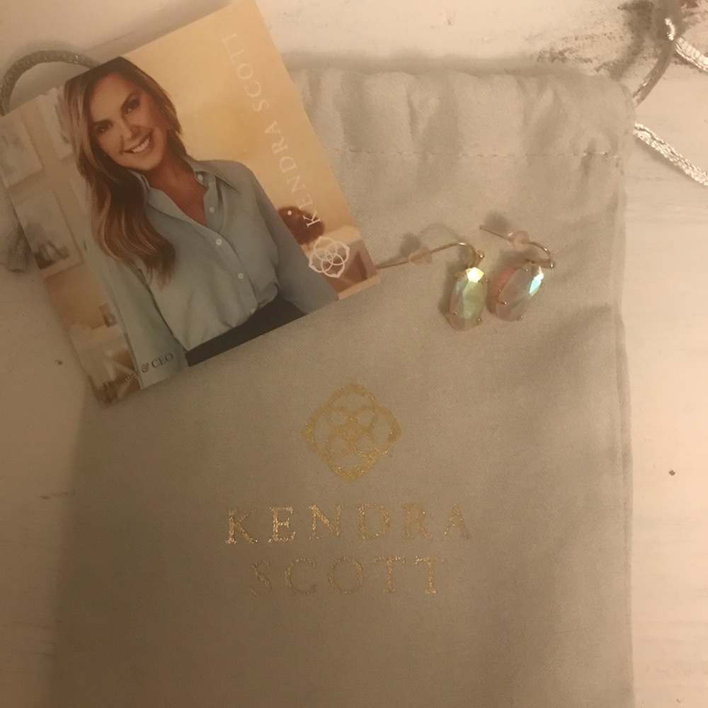 Kendra Scott Lemmi Drop Earrings Blush Dichroic